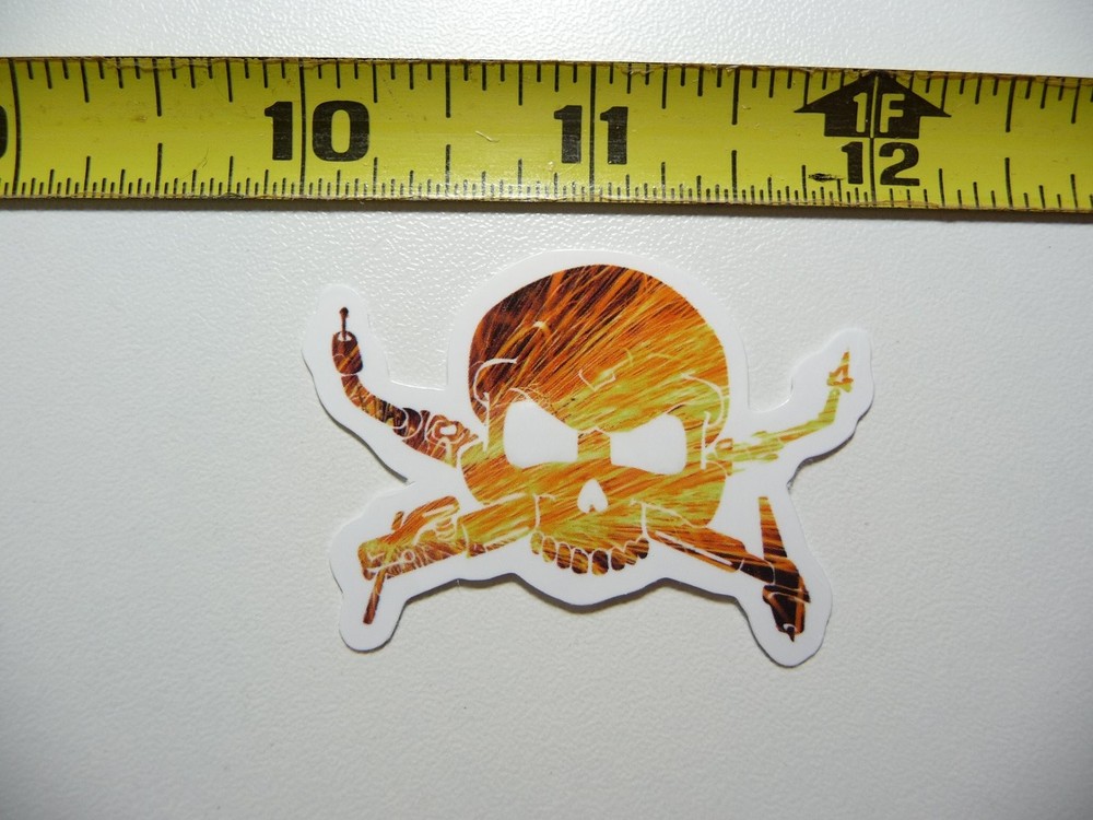 Skull Sparks Smoke Welder Welding Decal Sticker for Work Occupation