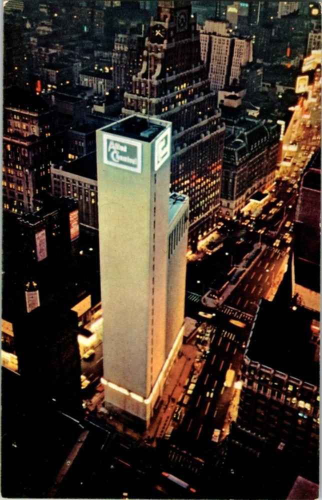 Pre-1980 ALLIED CHEMICAL TOWER AT TIMES SQUARE New York City NY m/14 BJ9976