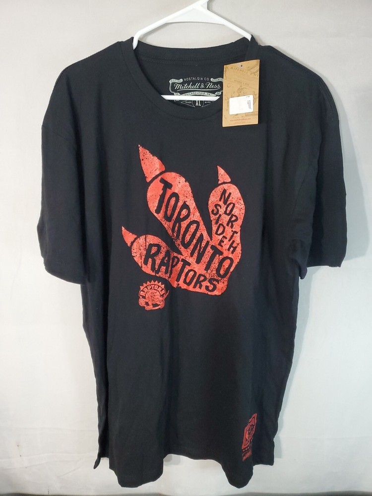 Toronto Raptors T-Shirt MEN'S Size XL Dinosaur claw Logo NBA MITCHELL NESS