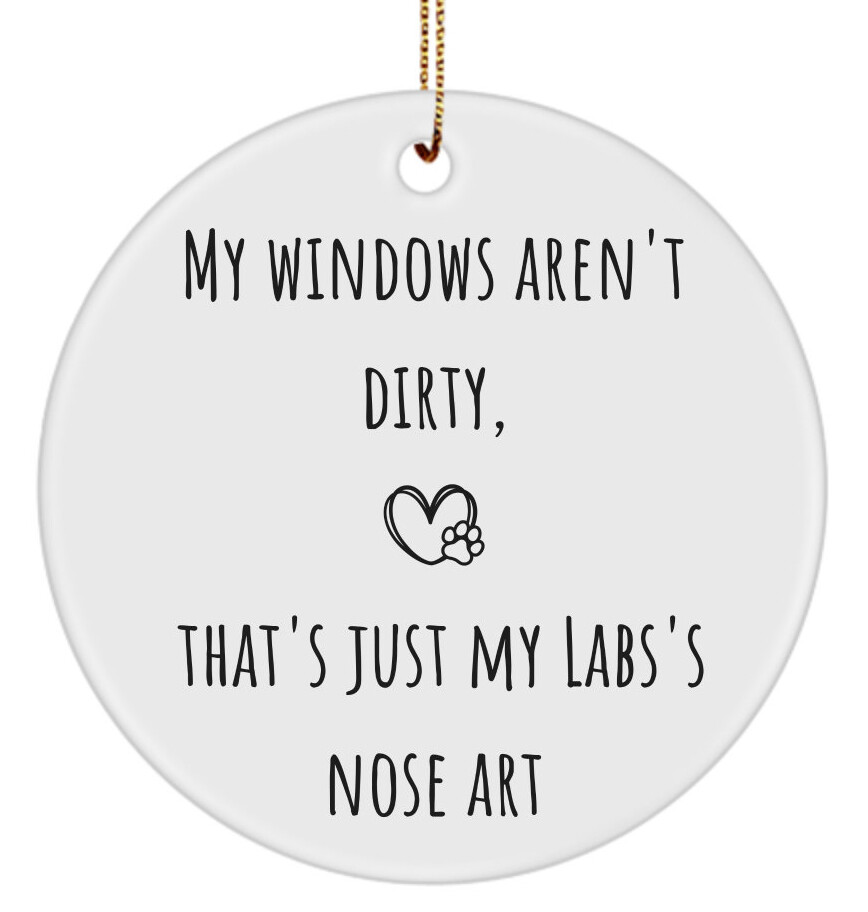 Labrador retriever ornament gift ideas lab owner christmas decor xmas dog funny