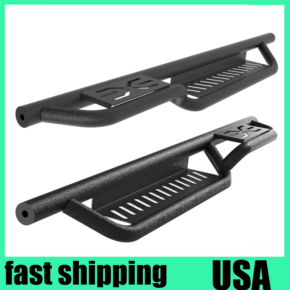 Drop Running Boards Side Steps Nerf Bar for Jeep Wrangler TJ 1987-2006 2 Door