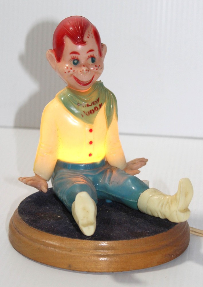 Vintage 1950's Howdy Doody Doll Lamp / Nightlight Working