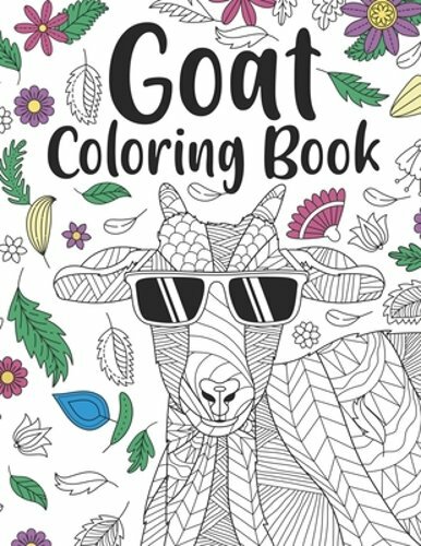 Goat Coloring Book: A Cute Adult Coloring Books for Goat Owner, Best Gift for