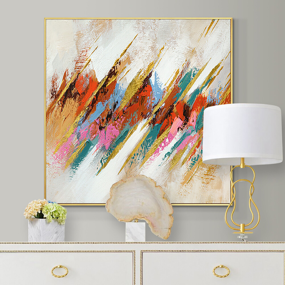 Wall Art Abstract Oil Painting Handpainted Colorful Landscape Art Pictures On