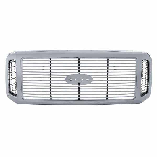 For 05 06 07 F250 F350 F450 F550 Super Duty Truck Front Grille Assembly Chrome Q