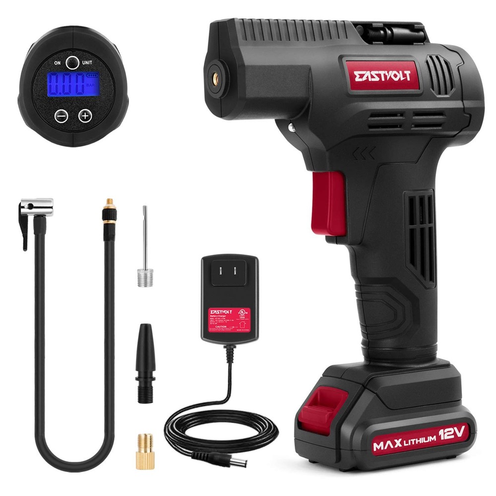 Eastvolt 12V Electric Tire Inflator Air Compressor 150PSI Multi-Purpose Pump