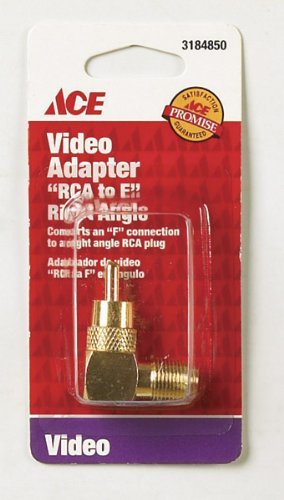 ACE 3184850 F-Type to Right Angle RCA Video Adapter with Free Shipping-image