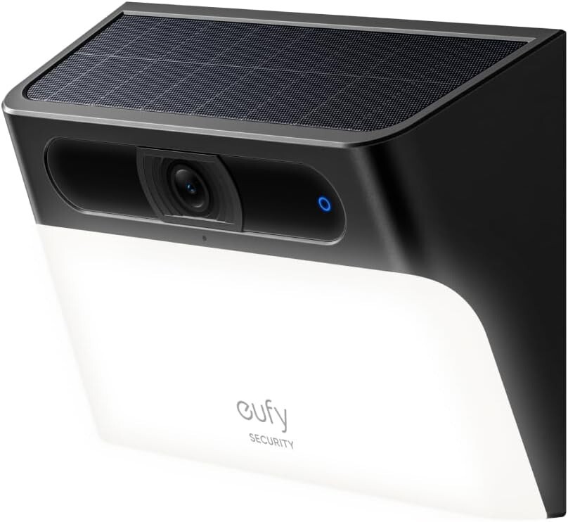 2K Solar Wall Light Cam S120 - AI Motion-Activated Outdoor Security, No Fees