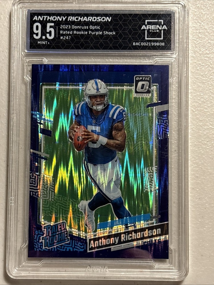 2023 Panini Donruss Optic - Rated Rookie Anthony Richardson #247 Purple Shock