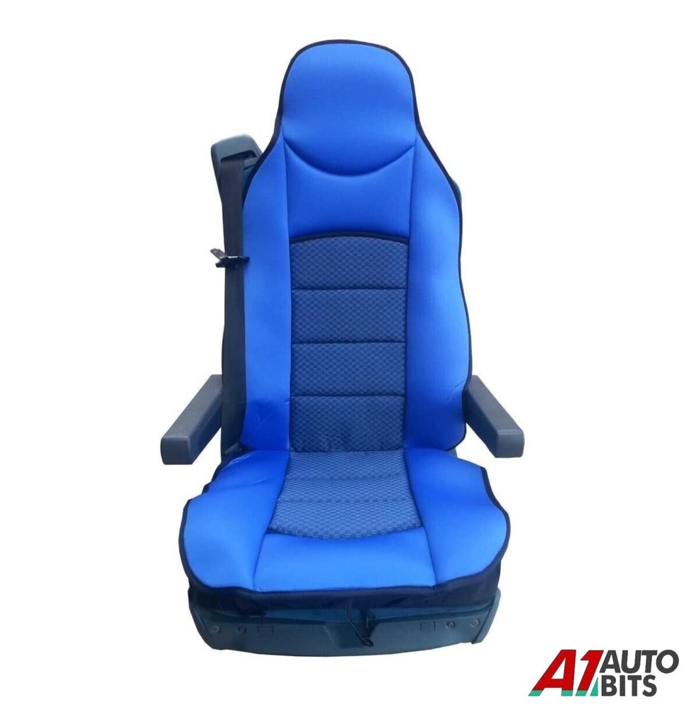 Premium Blue Padded Seat Cover for MAN TGX Euro 5 XL XLX XXL 2012-2023 Models  