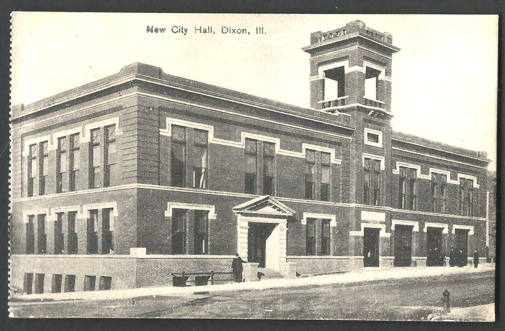DIXON ILLINOIS New City Hall c 1910 Wheelock Divided Back Postcard Pub by Kramer