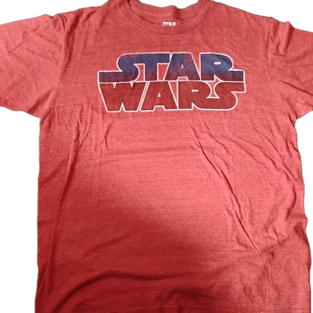 Men's Star Wars V Fifth Sun Size Large Red  Short Sleeve T-shirt (F4)
