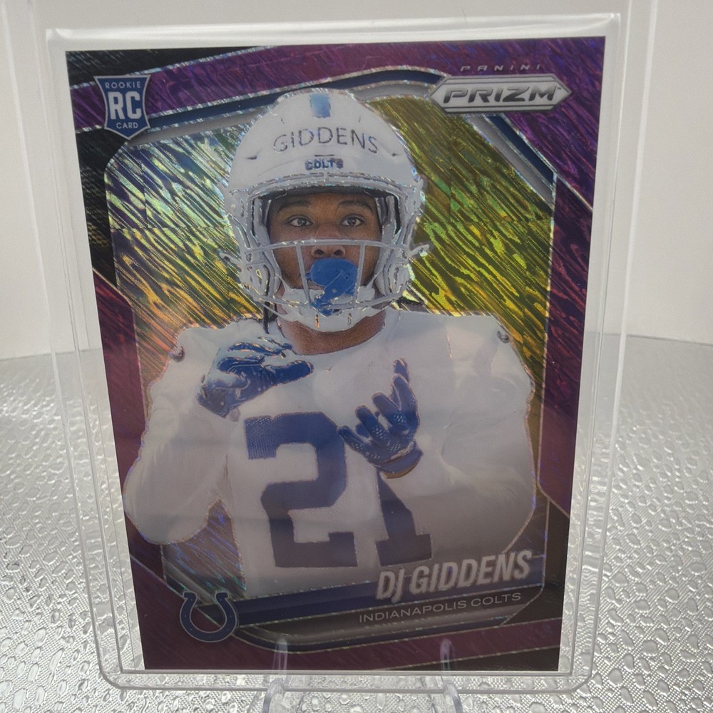 DJ GIDDENS 2025 PANINI PRIZM FOTL PURPLE SHIMMER /15 Ships Fast