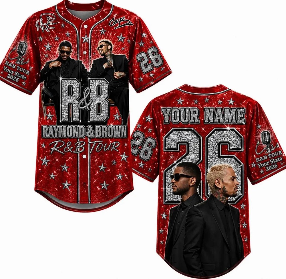 Retro Music R & B Tour 2026 Baseball Jersey, Custom Name Concert Shirt a5