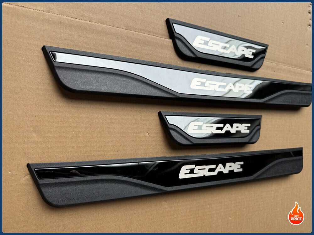 For Ford Escape Accessories Car Door Sill Cover Scuff Plate Protector Trim Black