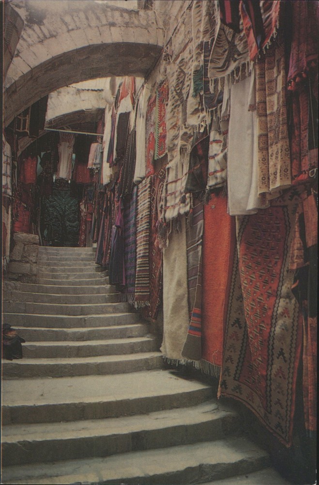 Garo M.N. Jerusalem, Israel Old City Market Place Original Vintage Postcard