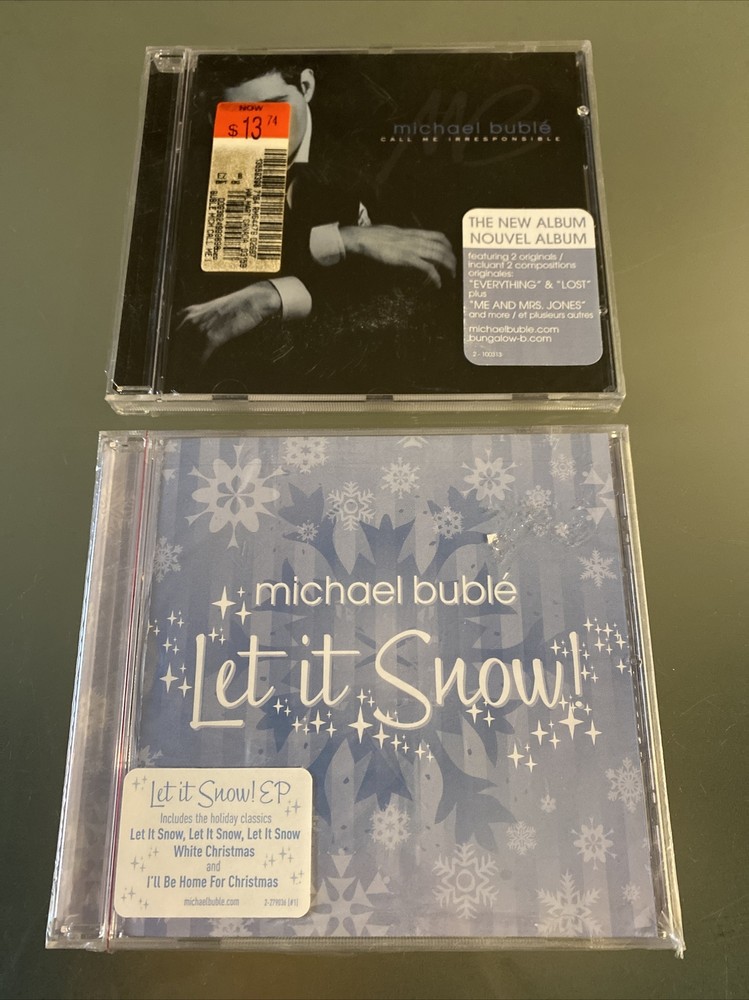 Michael Buble SEALED 2 LOT- Call Me Irresponsible & Let It Snow NEW
