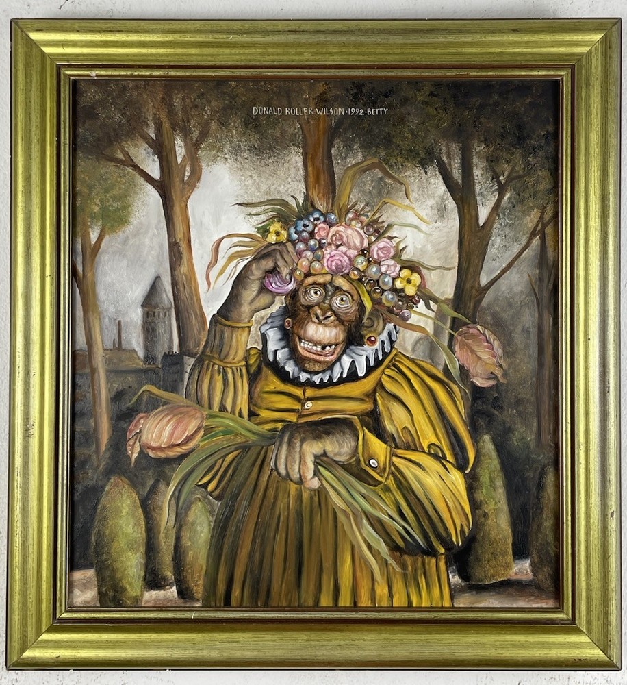 Donald Roller Wilson Oil On Wood (Handmade) signed and Framed
