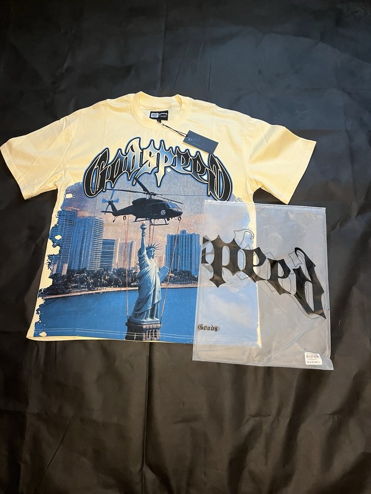 Godspeed Men's Statue of Liberty Eye Graphic Print T-Shirt nyc 🍎