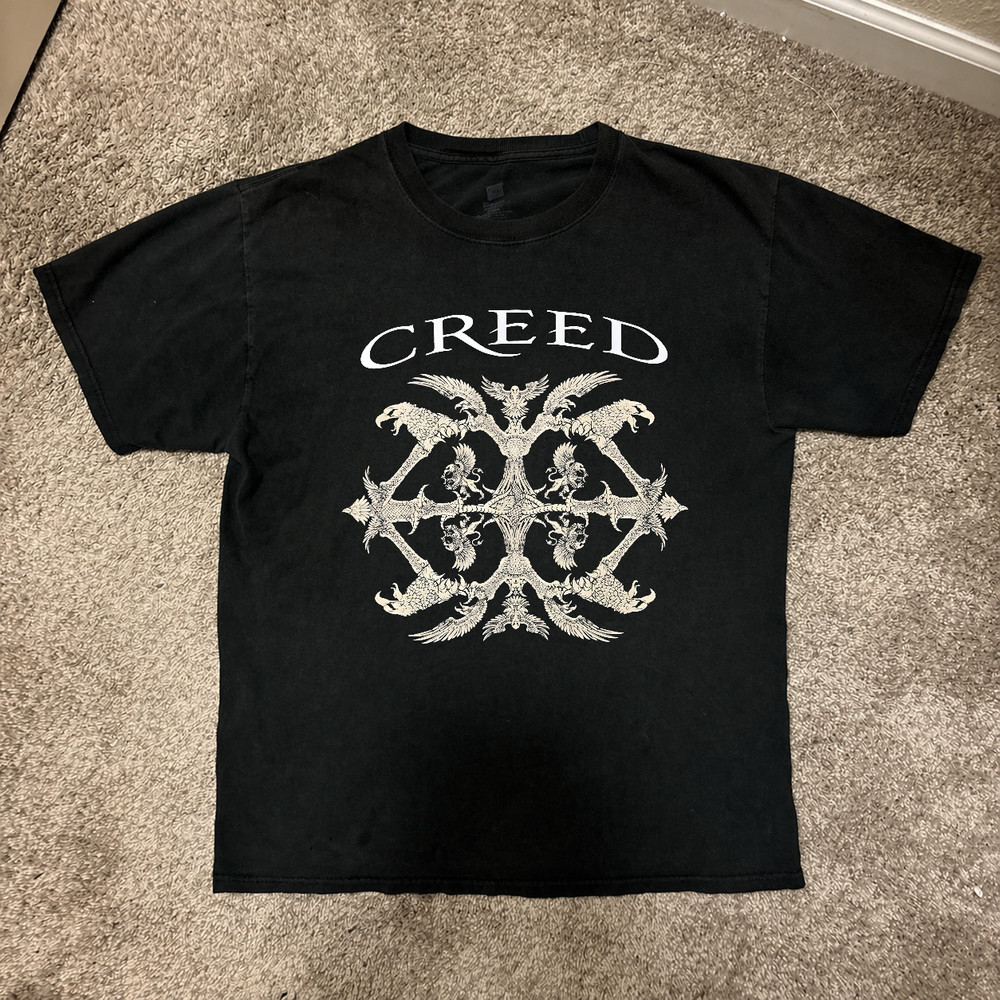 Creed Band Summer Tour 1999 Black T-Shirt Concert Tour Tee