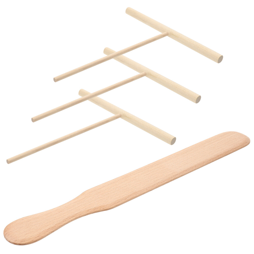 Cooking Utensils for Pancakes Crepe Spreader and Spatula Set