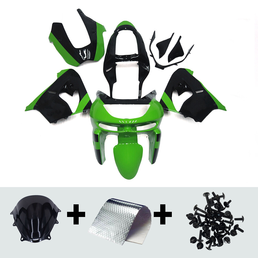 ABS Plastic Green Fairing Kit for Kawasaki 1998 1999 Ninja ZX9R 98 99 Bodywork