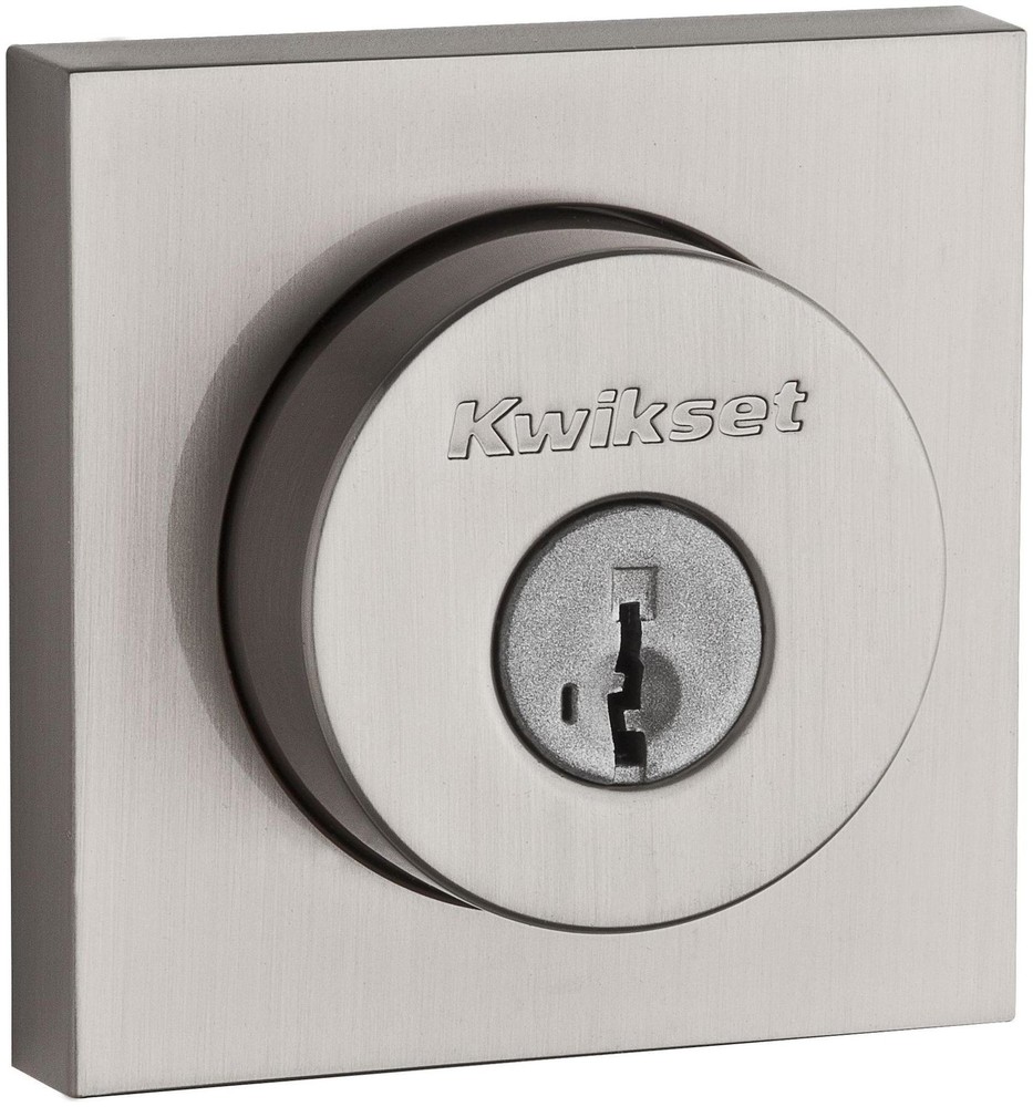 Kwikset Halifax Nickel Double Cylinder Keyed Entry Deadbolt 159SQT-15S.STRKP