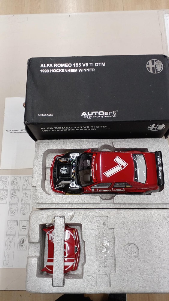 Auto Art 1/18 Alfa Romeo 155 V6 Ti Dtm 199 Model Car GWw08