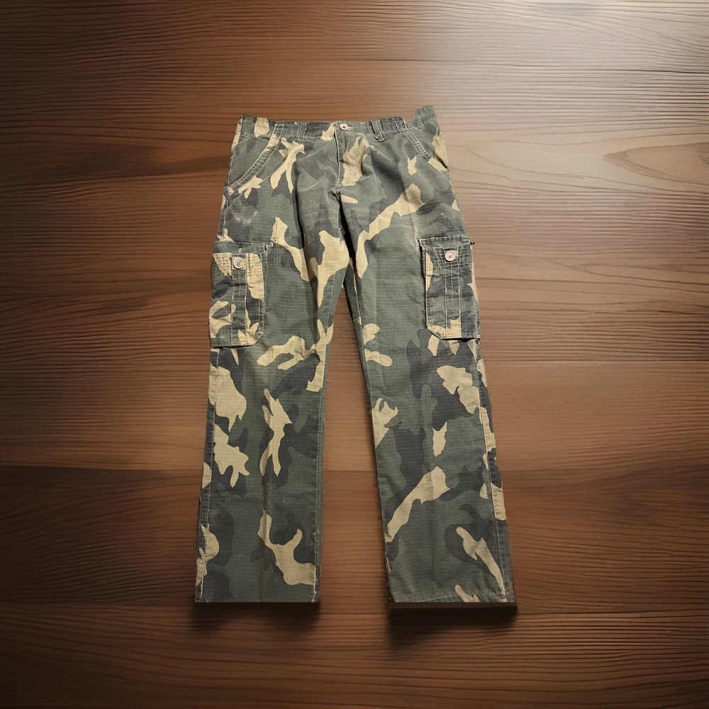 Vintage PM Project Mayhem Cargo Pants Mens 36x32 Camo Y2K Streetwear