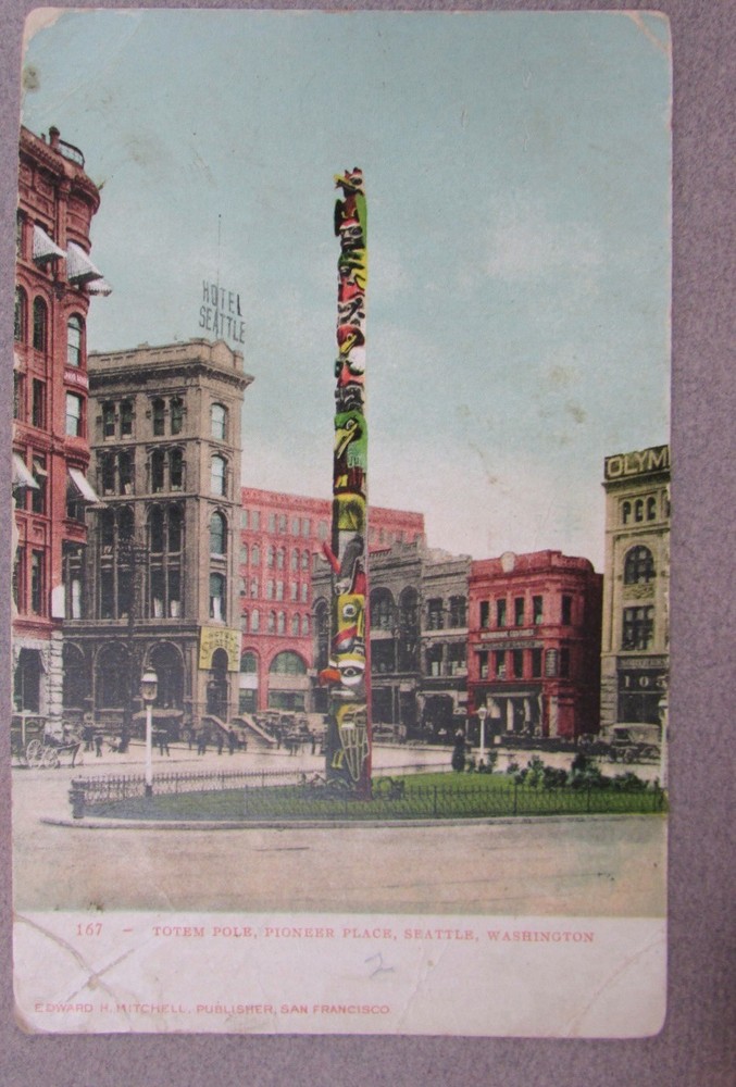 Seattle Washington  Totem Pole Pioneer Place  Circa 1906 Unposted