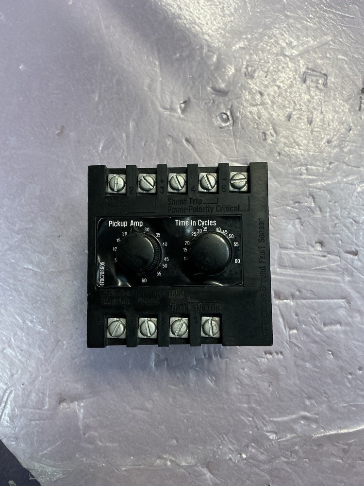 Westinghouse 179C708G05 Ground Fault Sensor 120VAC 0.030A 600V Cracked See Photo