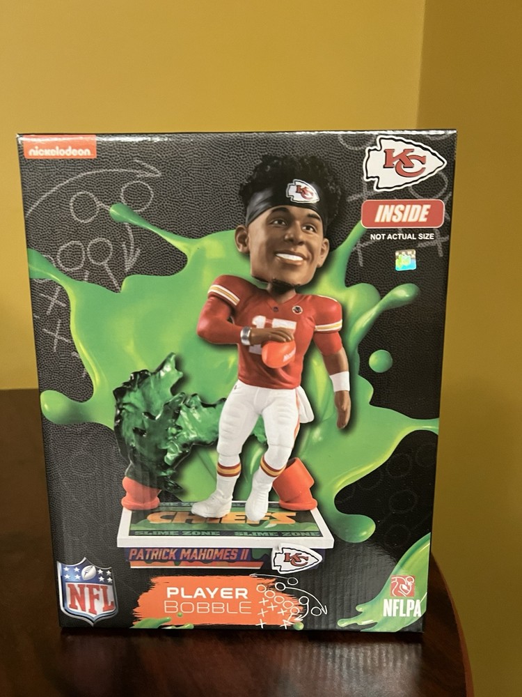 Patrick Mahomes Kansas City Chiefs Slime Zone Bobblehead by FOCO New in Original Box