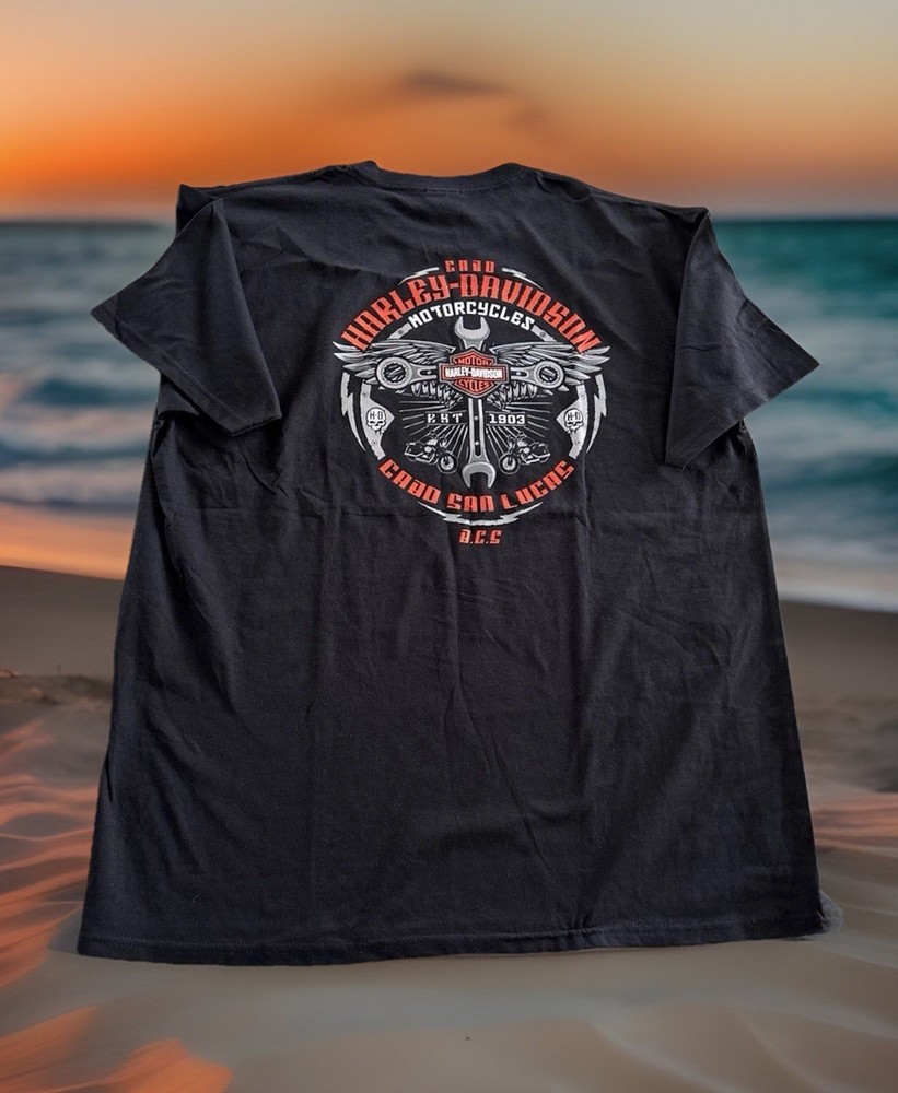 Harley Davidson T Shirt Cabo San Lucas XL, Urban Casual