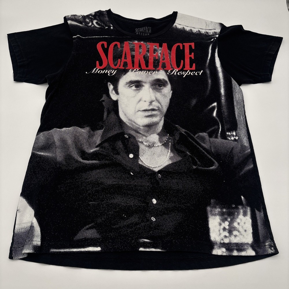 Scarface T-shirt All-Over-Print Size Large