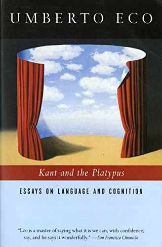 Kant and the Platypus: Essays - Paperback, by Eco Umberto; McEwen - Very Good q