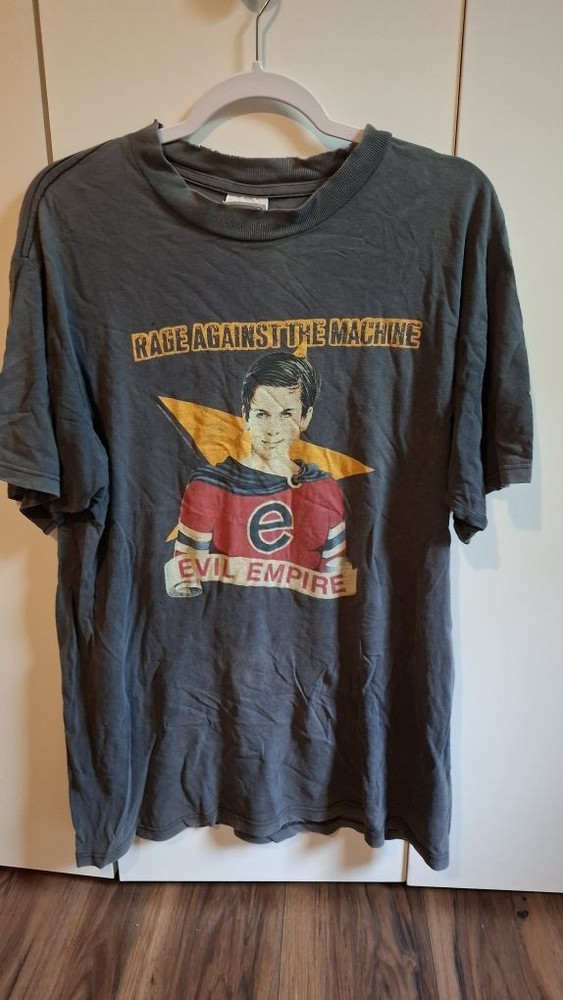 RETRO Rage Against the Machine Evil Empire T Shirt - Large