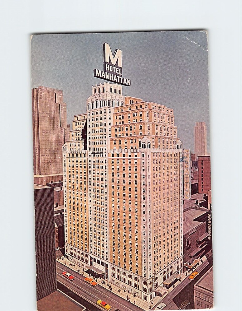Postcard Hotel Manhattan New York USA