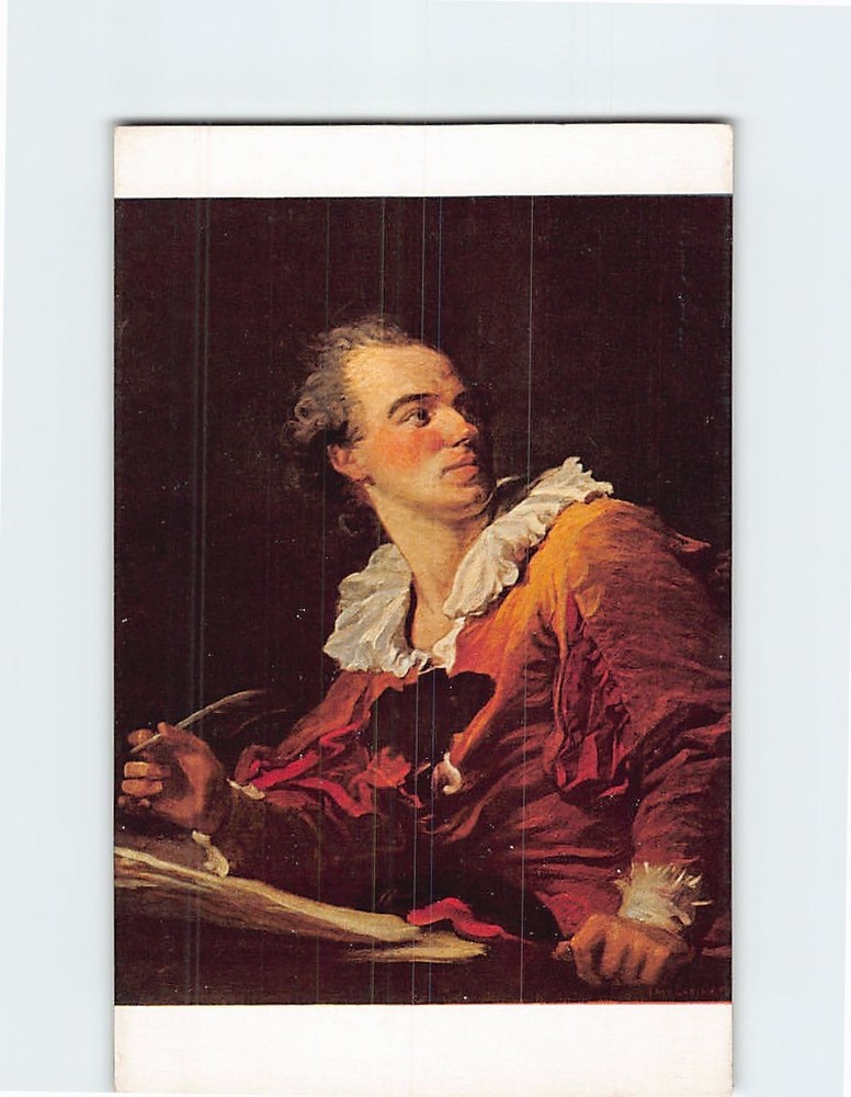 Postcard The Inspiration by Jean-Honoré Fragonard