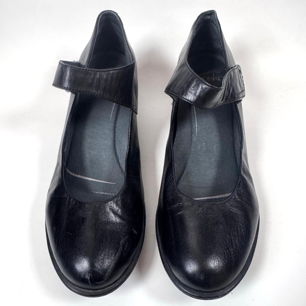 Dansko Bess Kidskin Mary Jane Pumps Womens 41 Black Leather Comfort Shoes