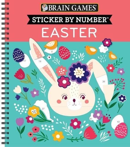 Brain Games - Sticker by Number: Easter (Spiral Bound)Another great item from Rarewaves USA | Free delivery!