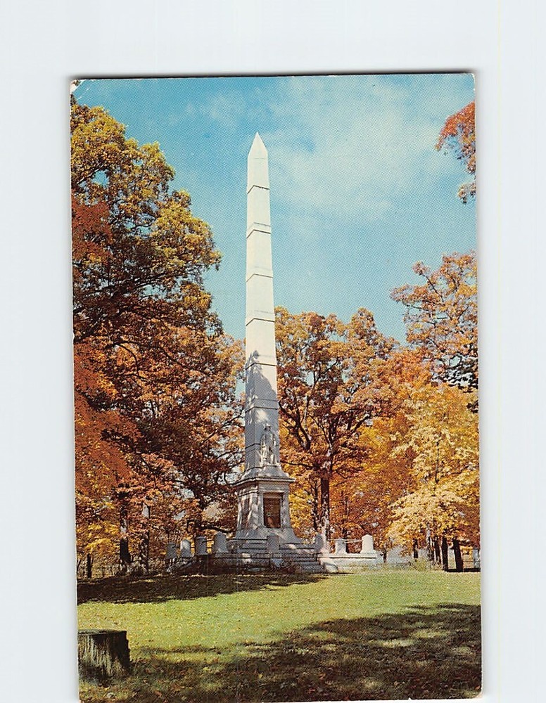 Postcard Tippecanoe Battle Ground Monument Battle Ground Indiana USA