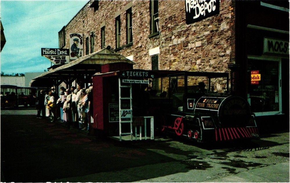 Soo Tour Train Sault Ste. Marie Michigan Postcard Haunted Depot