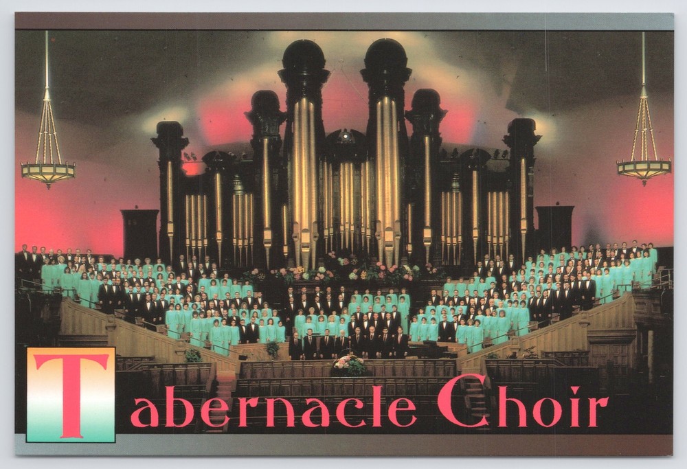 State View~Mormon Tabernacle Choir In Salt Lake City Utah~Continental Postcard