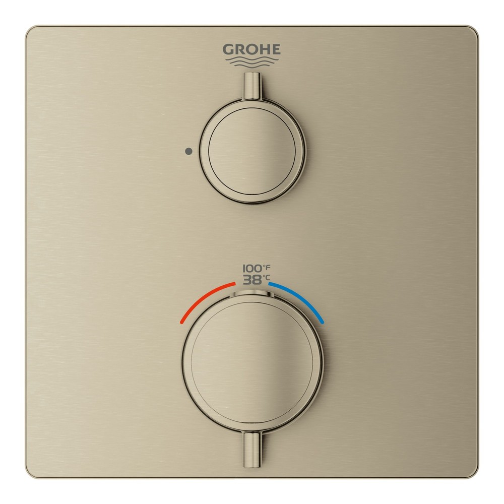 Grohe 24 110 Grohtherm Thermostatic Valve Trim in Nickel Finish
