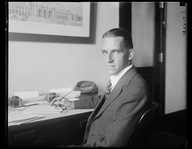 Photo:Man at Desk Suit Office Portrait 1910s