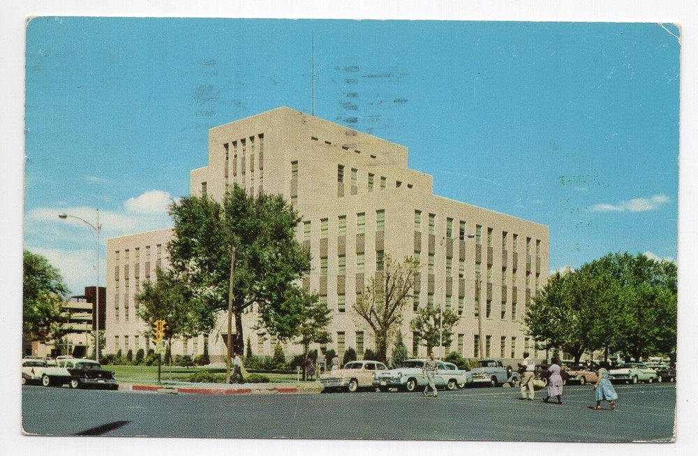 1950s? Chrome - CLOSEOUT - Lubbock County Court House - Lubbock, Texas