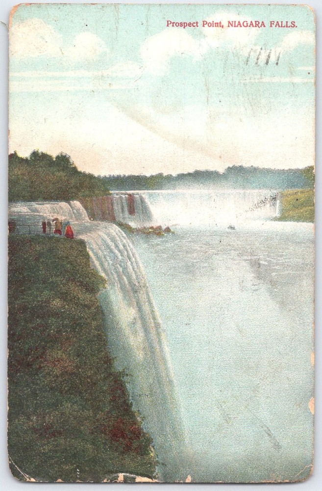 Vintage Niagara Falls Prospect Point Postcard with Early 1900s Postmark