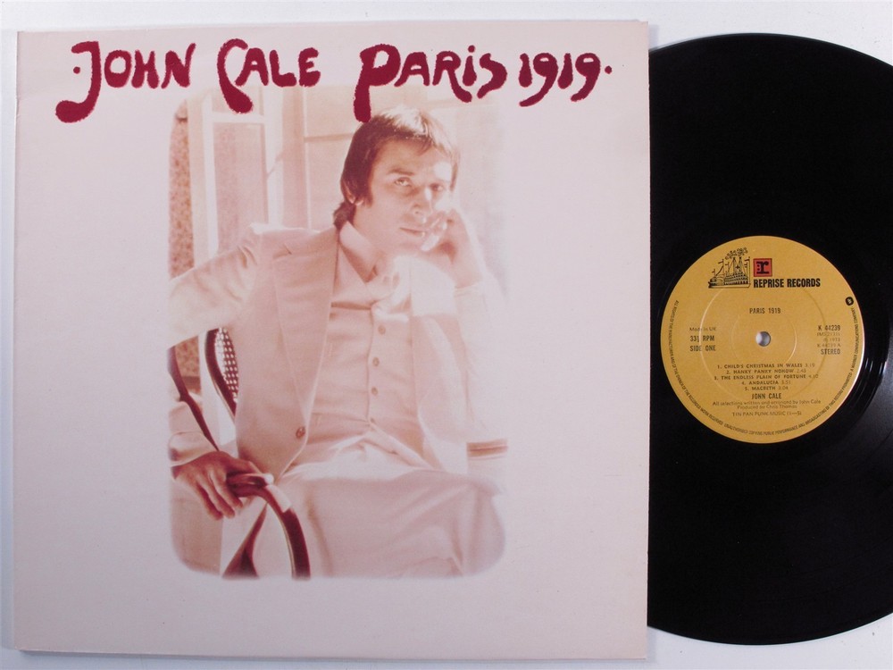 JOHN CALE Paris 1919 REPRISE LP uk with lyric sheet insert f