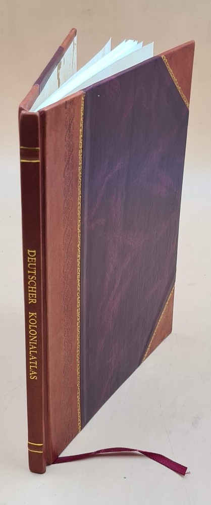 1905 German Colonial Atlas Leather Bound Edition