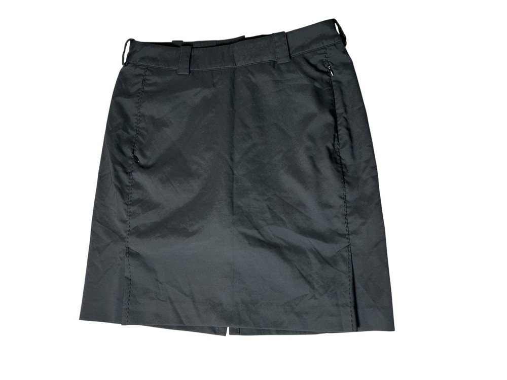 Nike Dri-Fit Tour Golf Performance Skirt Skort Womens Size 4 Black Slash Pockets